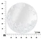 Lustro Okrągłe White Butterfly 62,5X2,3 cm (wymiar wewnętrzny Ø 60 cm)